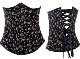 L2493 - Corselet Underbust Caveiras