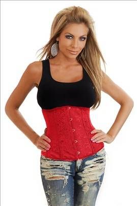 L2138C - Corselet underbust vermelho