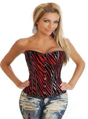 L2354 - Corselet overbust listras