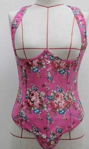 L2470C - Corselet underbust rosa c/ alças