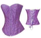 L2357B - Corselet overbust lilás detalhado