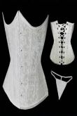 L2138A - Corselet Underbust Branco detalhado